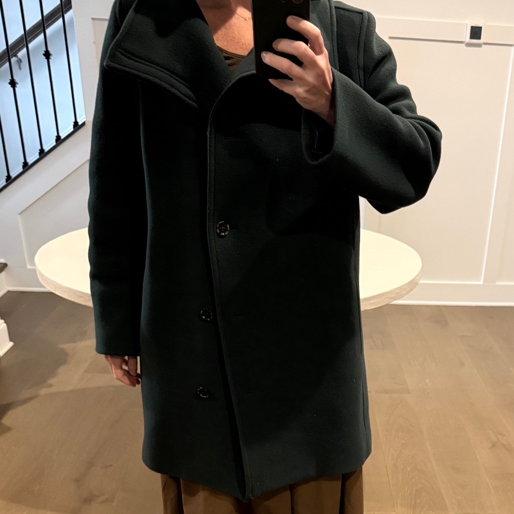 J. Crew Villa coat in Italian stadium-cloth Dark Forest 12